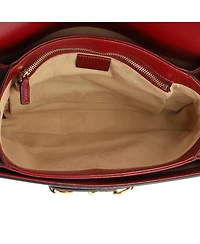 Pre-Owned Gucci Small Horsebit 1955 Shoulder Bag Gg Coated Canvas with Leather