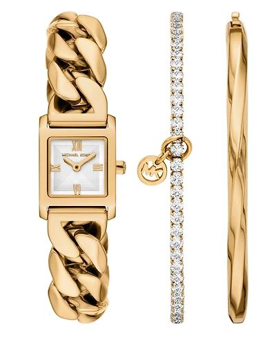 Michael Michael Kors Women's Georgie Two-Hand Gold-Tone Stainless Steel Watch 19mm