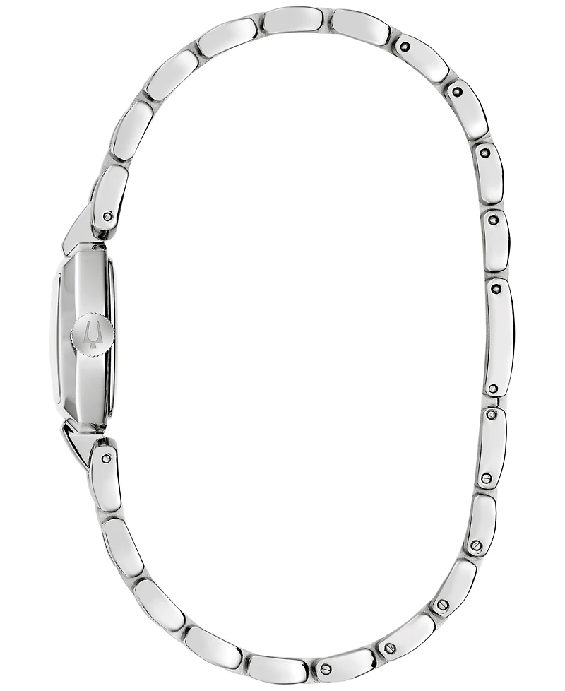 Bulova Women's Goddess of Time Jackie Silver-Tone Stainless Steel Bracelet Watch 18mm