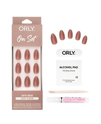 Orly Coffee Break On Set Short Almond Press-On Nail Set