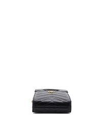 Pre-Owned Gucci Mini Gg Marmont Top Handle Convertible Chain Tote Matelasse Leather