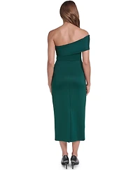 Eliza J Women's Off-the-Shoulder Side-Tuck Long Dress