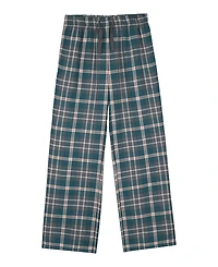 Max & Olivia Boys' 6-18 Henley Top and Woven Plaid Pants Pajama, 2-Piece Set