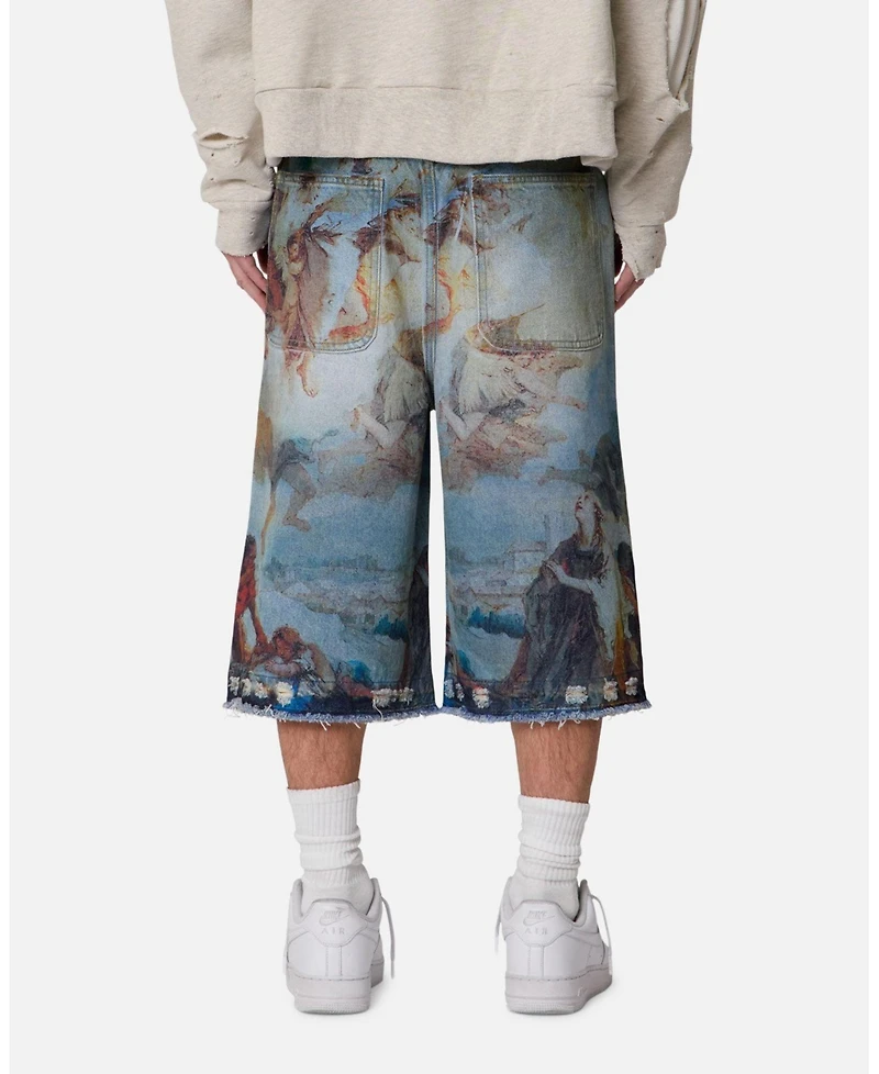 mnml Men's Ultra Baggy Angel Denim Shorts