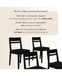 Grain & Grove Crew 4 piece Upholstered Dining Chair