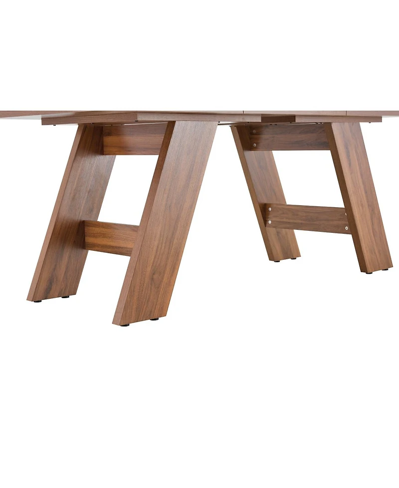 Streamdale Furniture 71'' Wood Grain Rectangular Dining Table for 6-8 People