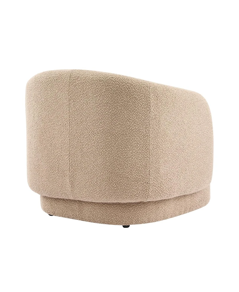 Streamdale Furniture Amanda Accent Chair Curved Boucle