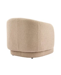 Streamdale Furniture Amanda Accent Chair Curved Boucle