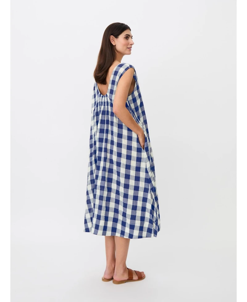 Masai Copenhagen Women's Maordella V-Neck Checked Midi Dress