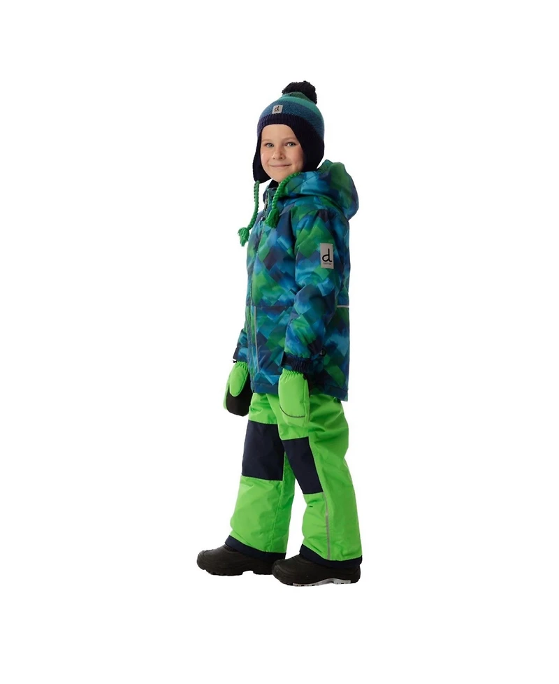 Deux par Little and Big Boy(6-14) Light Weight Two Piece Chill Snowsuit Checkered Print