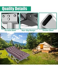 Aofar 2 Pack Camping Cot Folding Bed Portable Sleep Mattress Carry Bag