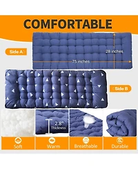 Aofar Camping Cot Folding Bed With Mattress Carry Bag