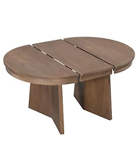 Streamdale Furniture 5-Piece Extendable Round Dining Table Set with 4 Upholstered Chairs