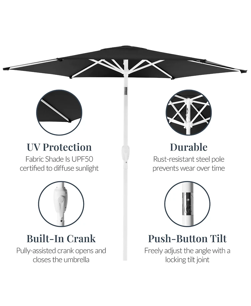 Best Choice Products Patio Umbrella Pole, Outdoor Market Steel Pole