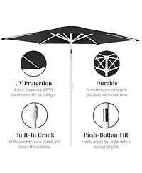 Best Choice Products Patio Umbrella Pole, Outdoor Market Steel Pole