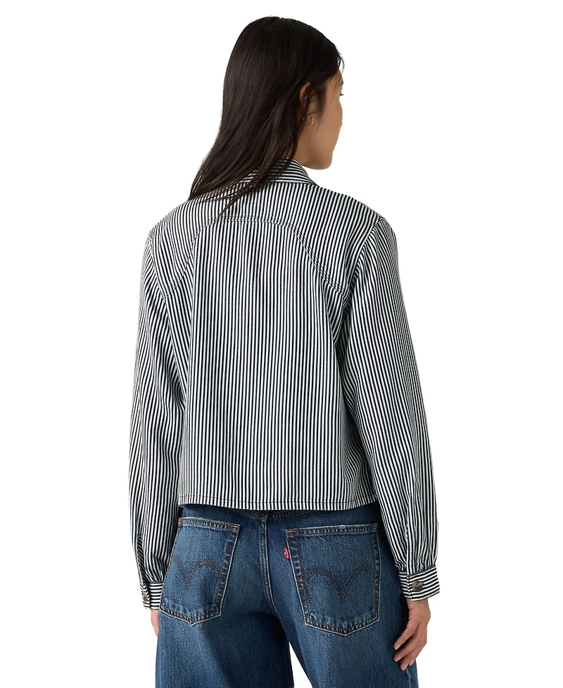 Levi's Women's Long-Sleeve Utility Crop Top