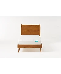 Streamdale Furniture Acacia Wood Bed With Mid-Century Modern Design