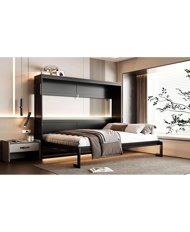 Streamdale Furniture Murphy Bed with Led, Usb