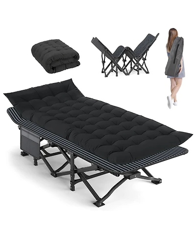 Aofar 28'' Camping Rollaway Bed Adult Portable Folding Sleeping Bag