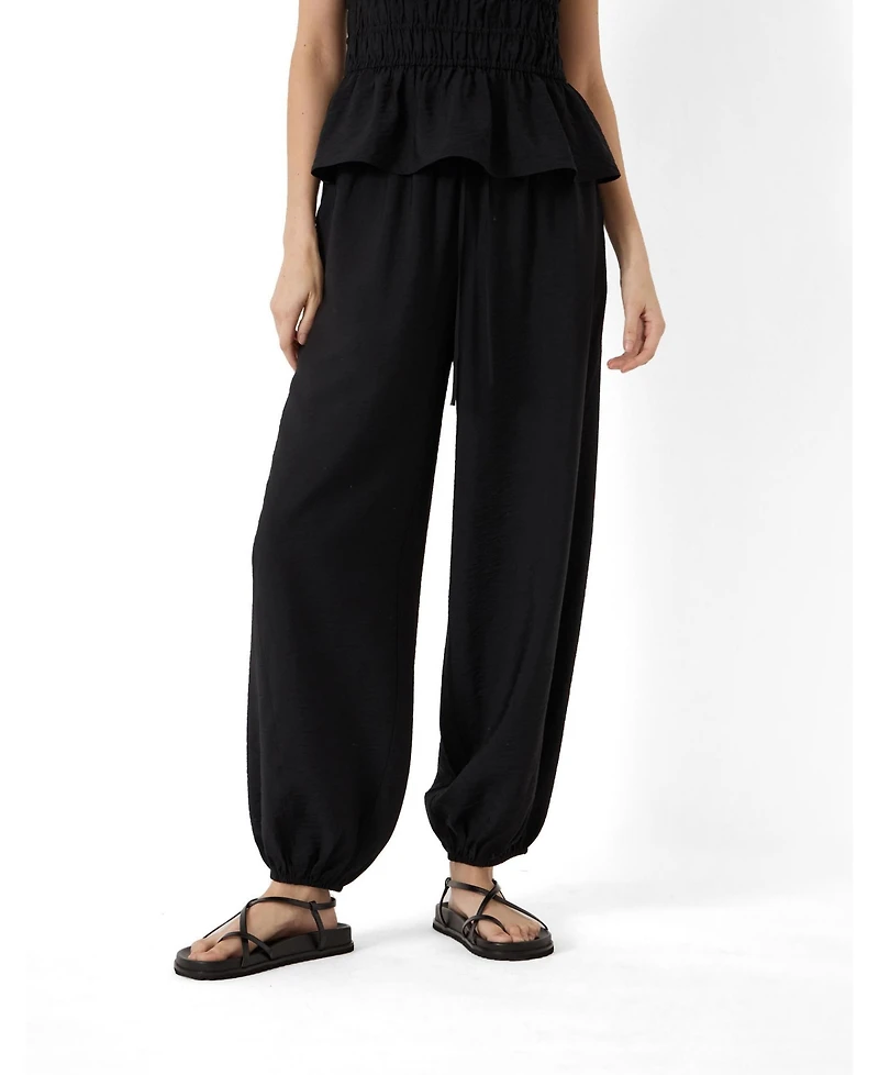 Hush Women's Amaris Bubble-Hem High-Rise Pull-On Pants