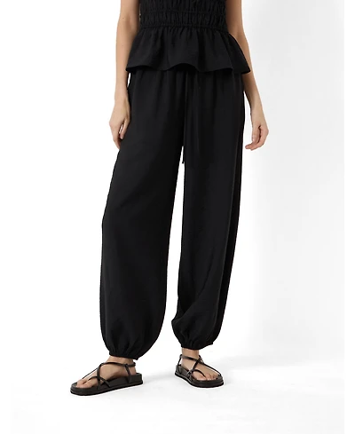 Hush Women's Amaris Bubble-Hem High-Rise Pull-On Pants