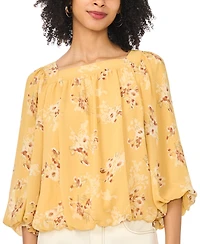 Vince Camuto Women's Square Neck Bubble Blouse