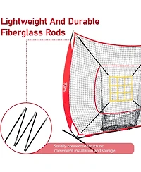 Aoligeijs 7x7 Ft Baseball Field Training Equipment