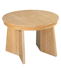 Streamdale Furniture 5-Piece Retro Extendable Dining Table Set with 4 Upholstered Chairs