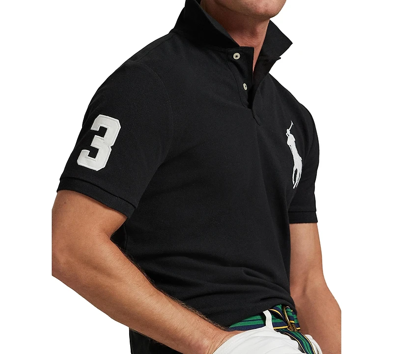 Polo Ralph Lauren Men's Big Pony Custom Slim Fit Mesh