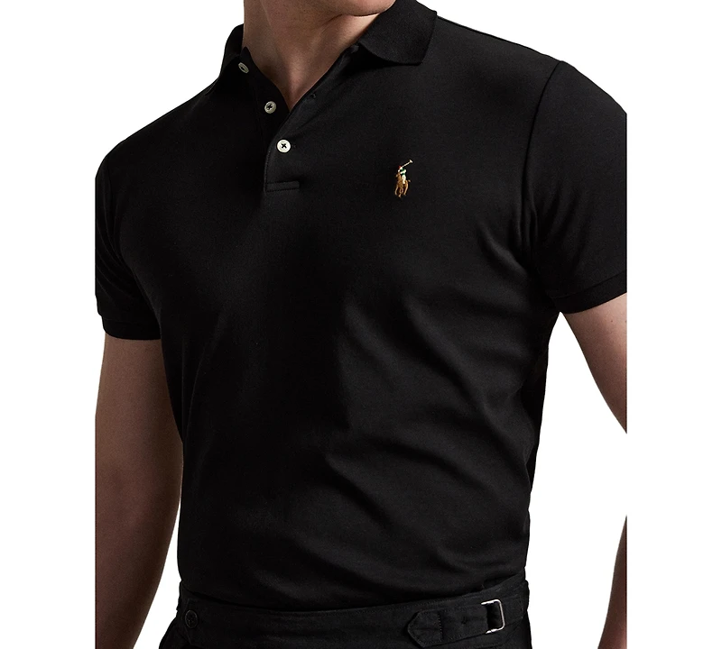 Men's Slim-Fit Soft Cotton Polo Shirt