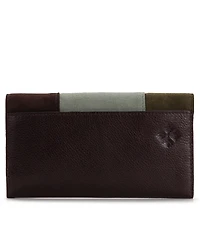 Patricia Nash Teressa Suede Patchwork Snap Wallet