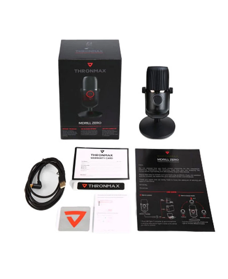 Thronmax MDrill Zero Condenser Dual-Pattern Usb Microphone for Pc/Mac/Linux/PS4
