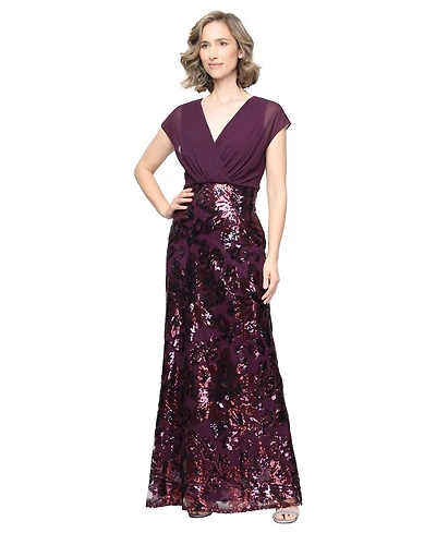 Sl Fashions Women V-Neck Dress
