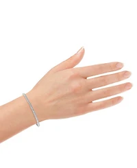 Forever Grown Diamonds Lab-Grown Diamond Bangle (2 ct. t.w.) in Sterling Silver