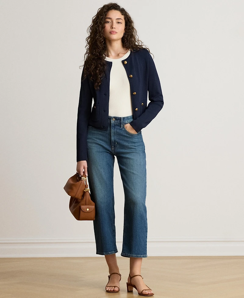 Lauren Ralph Women's High-Rise Relaxed Straight-Leg Jeans