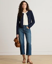 Lauren Ralph Women's High-Rise Relaxed Straight-Leg Jeans