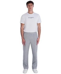 Karl Lagerfeld Paris Men's Ponte Track Piping Detail Pants
