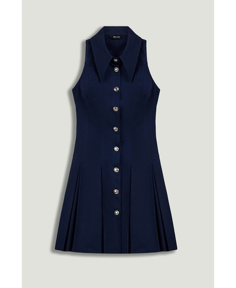 Nocturne Women's Sleeveless Pleated Mini Dress
