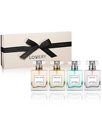 Lovery 5-Pices. Floral Eau de Parfum Gift Set in Lagoon, Rose, Amber and Vanilla Scent