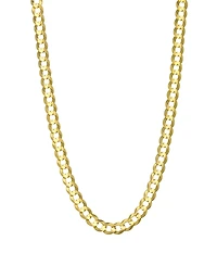 Italian Gold Solid Curb Chain 18" Necklace in 10k Yellow Gold