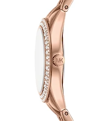 Michael Kors Women's Harlowe Three-Hand Rose Gold-Tone Stainless Steel Watch 33mm