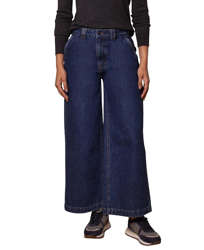 Celtic & Co. Women's Crop Wide Leg Trousers