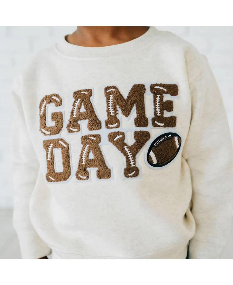 Sweet Wink Little Boys(5-8) Game Day Patch Sweatshirt