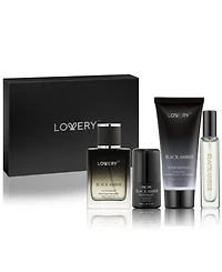 Lovery Men's 5-Pices. Black Amber Eau de Parfum Gift Set