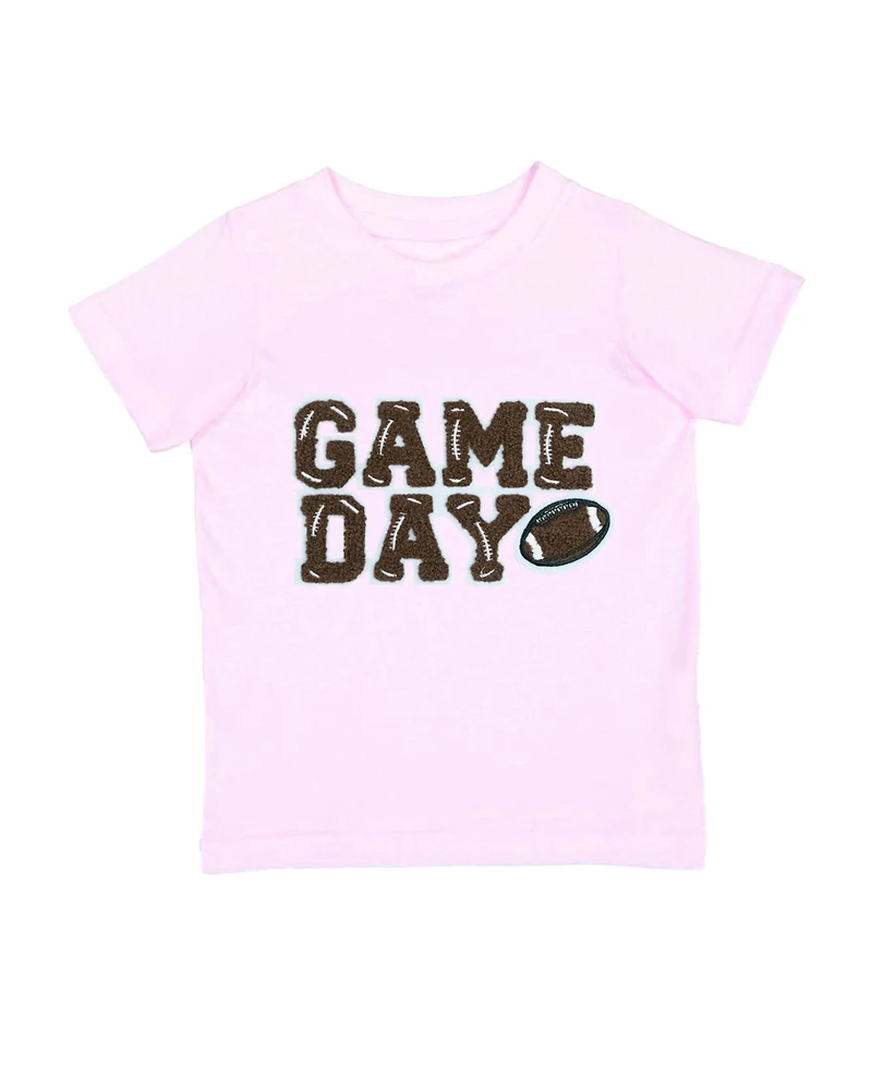 Sweet Wink Toddler Girls Game Day Patch Short Sleeve T-Shirt