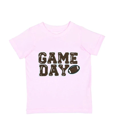 Sweet Wink Toddler Girls Game Day Patch Short Sleeve T-Shirt
