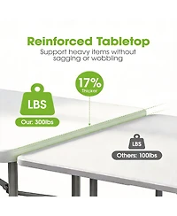 Aofar 6Feet Folding Table Portable Camping Party Picnic Handle Lock