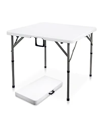 Aofar 34" Folding Card Table Portable Hdpe Indoor Outdoor