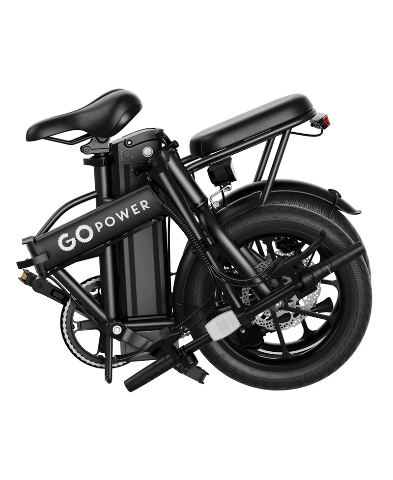 GoPowerBike GoRay Folding Electric Bike 20mph Max Speed and 350W Motor