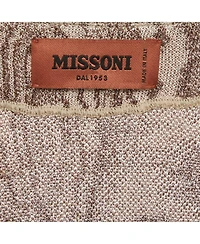 Pre-Owned Missoni Women's Metallic Jacquard Knit Twisted Mini Dress
